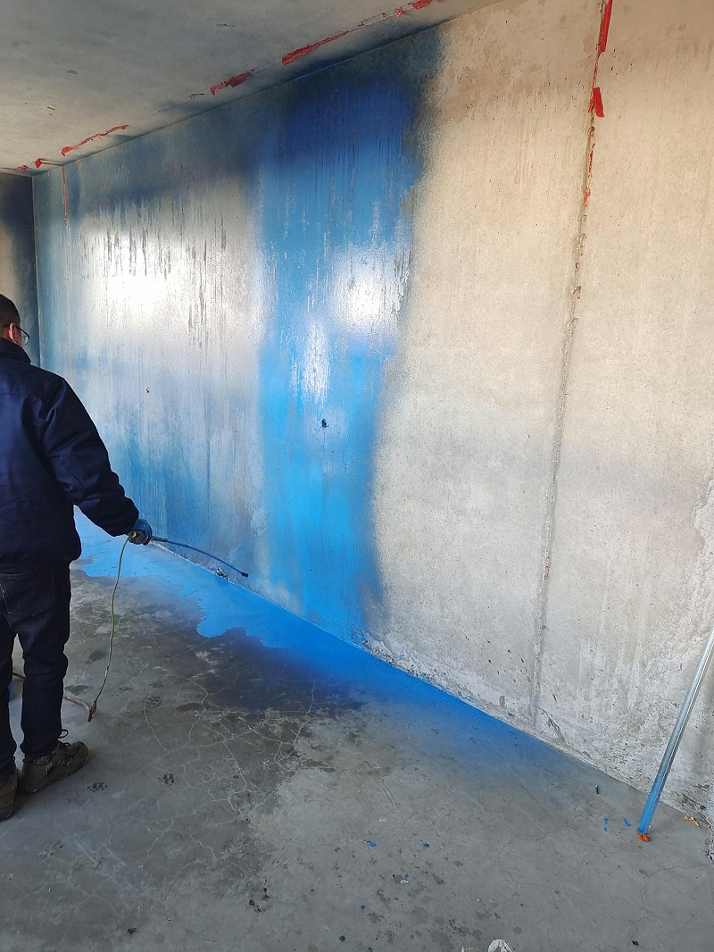 石膏界面劑施工現(xiàn)場